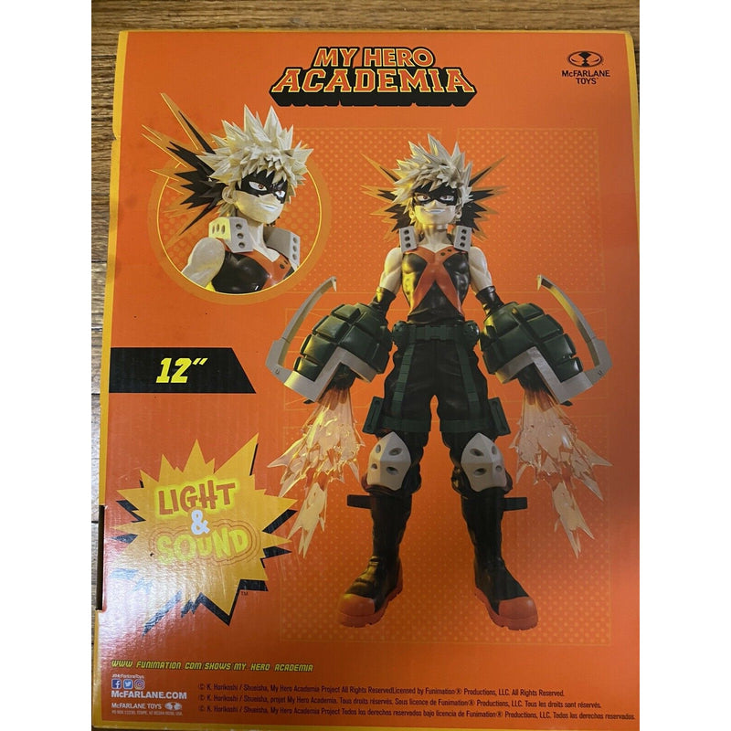 My Hero Academia Katsuki Bakugo 12" Figure MHA, McFarlane Toys (New) Light Sound