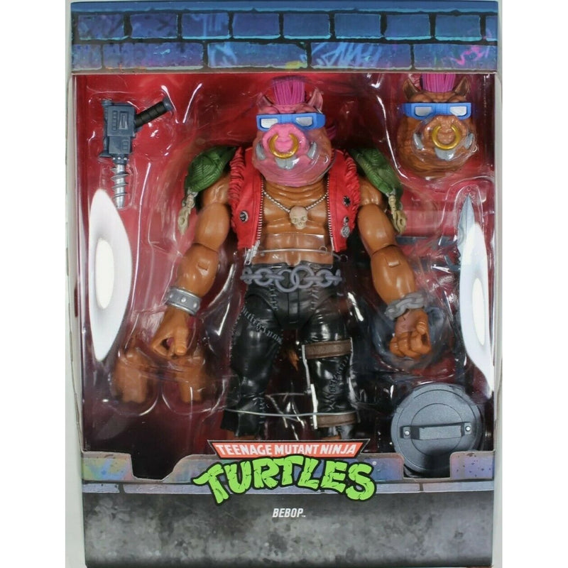 Teenage Mutant Ninja Turtles ~ 7" ULTIMATE BEBOP ACTION FIGURE ~ Super 7 TMNT